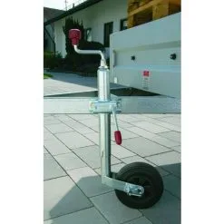 AL-KO ROUE JOCKEY AVEC PINSTOP DIAMETRE 200mm TUBE 48 MM MAX 150KGS-18026